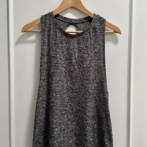 Beyond Yoga Space Dye Travel Twisted Racerback Tank – Black/Grey (Size XS)
